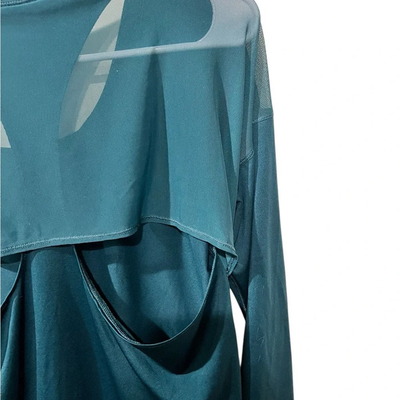 CALIA By Carrie Underwood Deep Teal Long Sleeve Mesh Back Top Women’s Size Small - Picture 6 of 7
